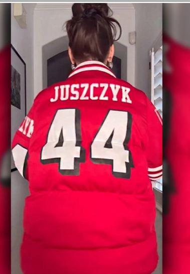 Halloween Jacket - Kristin Juszczyk SF 49ers Puffer Coat