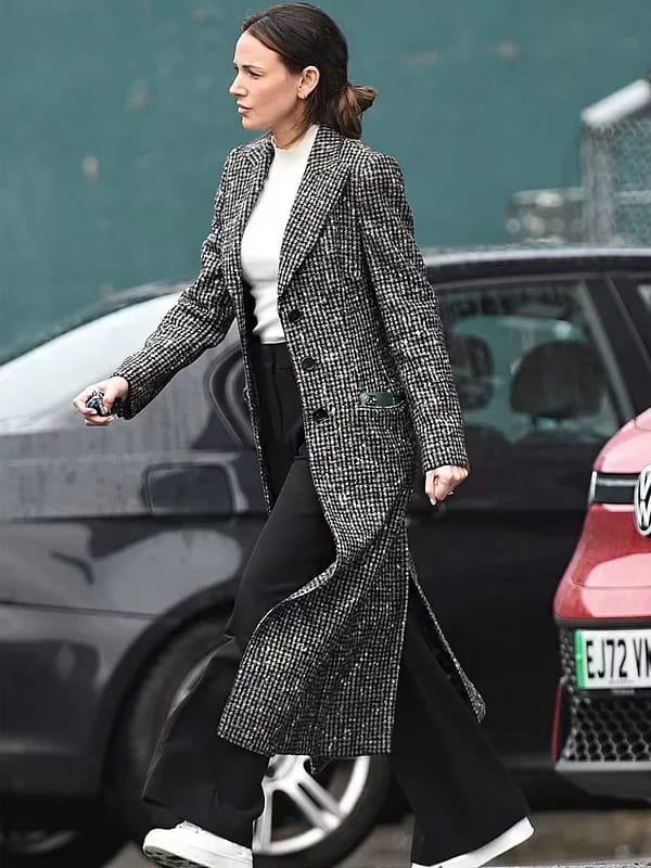 Fool Me Once Michelle Keegan Longline Tweed Coat