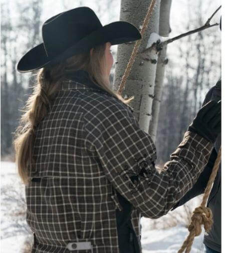 Amy Fleming Heartland Plaid Jacket