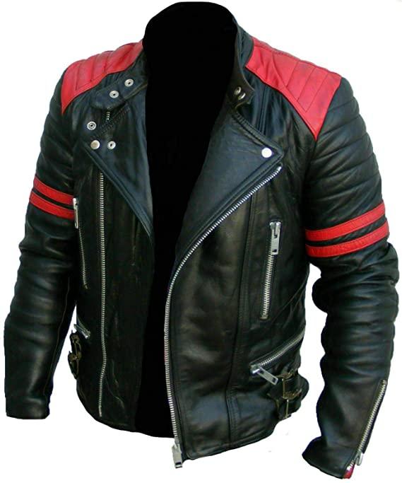 Men's Asymmetrical Zipper Brando Biker Jacket