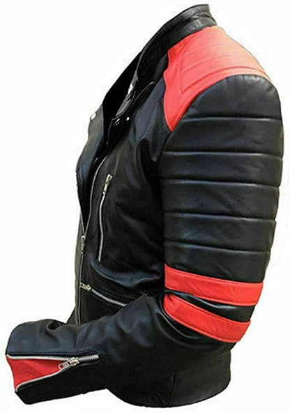 Men's Asymmetrical Zipper Brando Biker Jacket