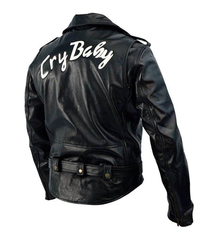 Johnny Dep Cry Baby Black Leather Jacket