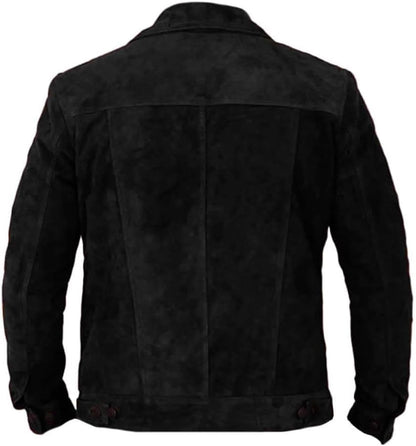 Men's Fashion Moto Stylish Suede Leather Jacket