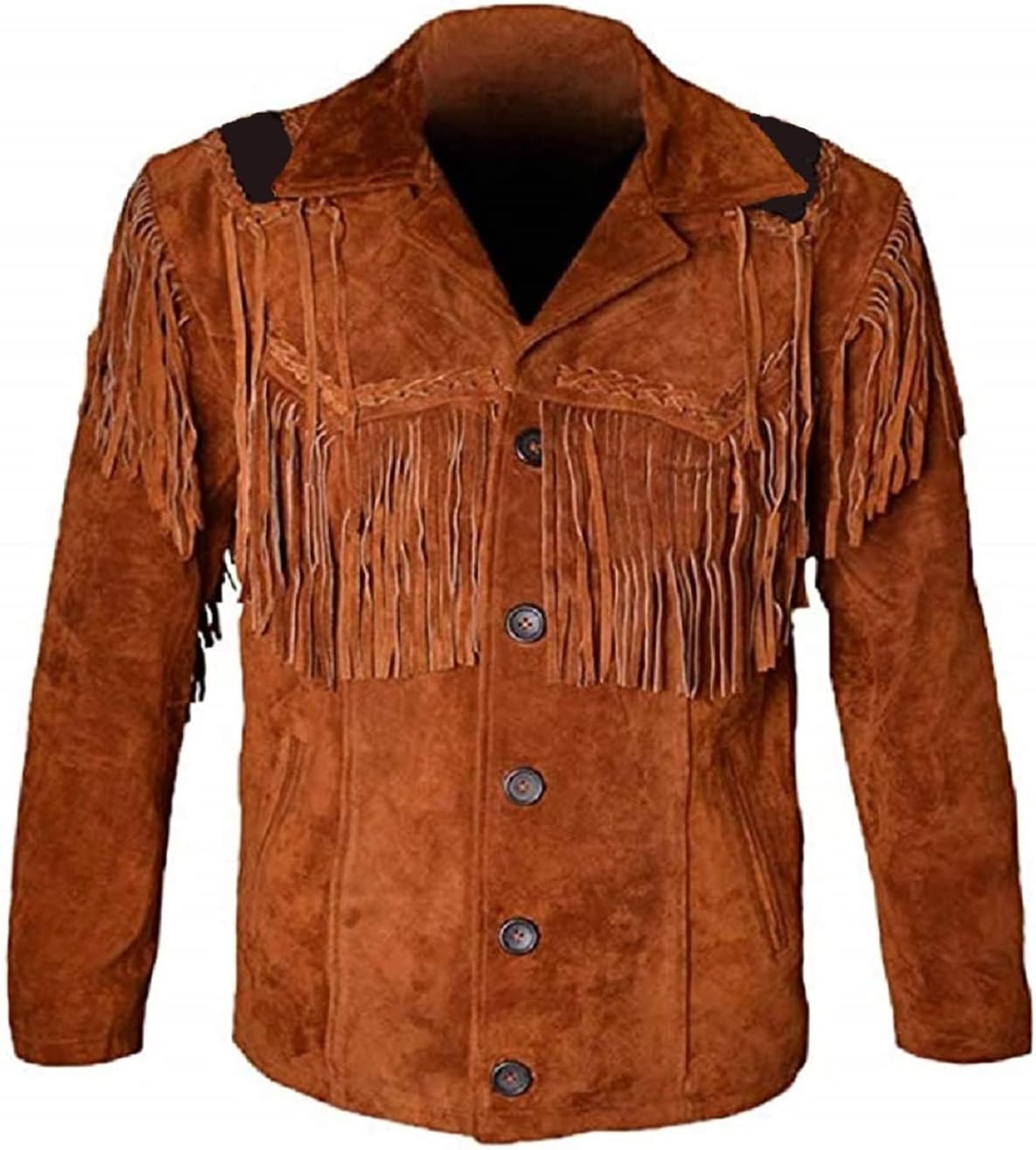 Halloween Brown Leather Jacket For Men - Zing Apparel 