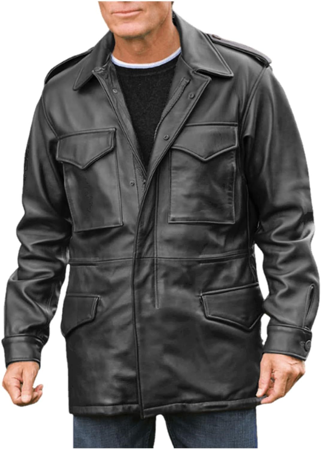 John Rambo US Army Leather M65 Field Jacket