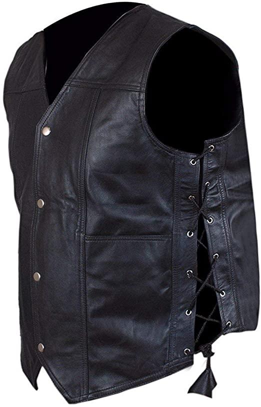 Black Leather Vest