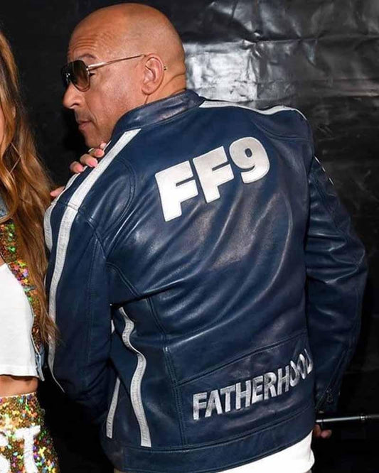 FF9 Vin Diesel Concert Blue Leather Jacket