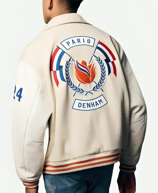 Denham Netherlands Olympic Team Varsity Jacket