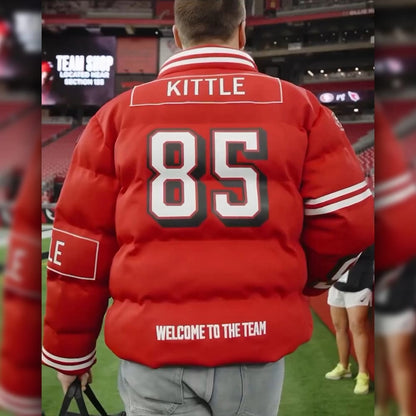 George Kittle 49ers Off Season Puffer Jacket