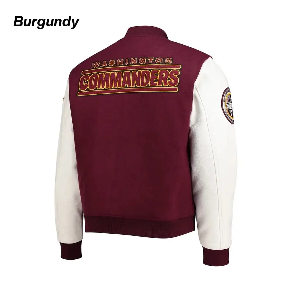 washington commanders varsity jacket