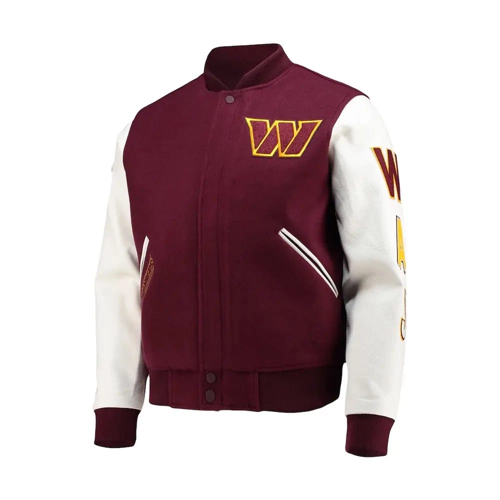 washington commanders varsity jacket