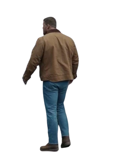 Reacher Alan Ritchson Cotton Jacket, Brown
