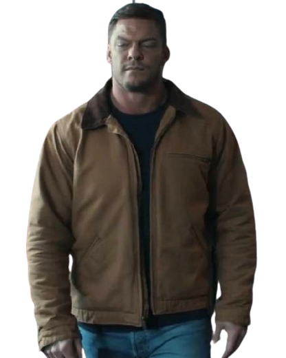 Reacher Alan Ritchson Cotton Jacket, Brown