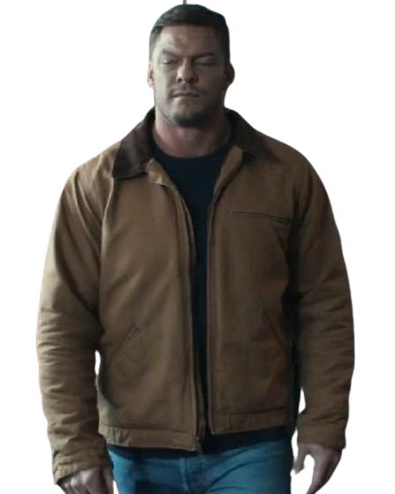 Reacher Alan Ritchson Cotton Jacket, Brown