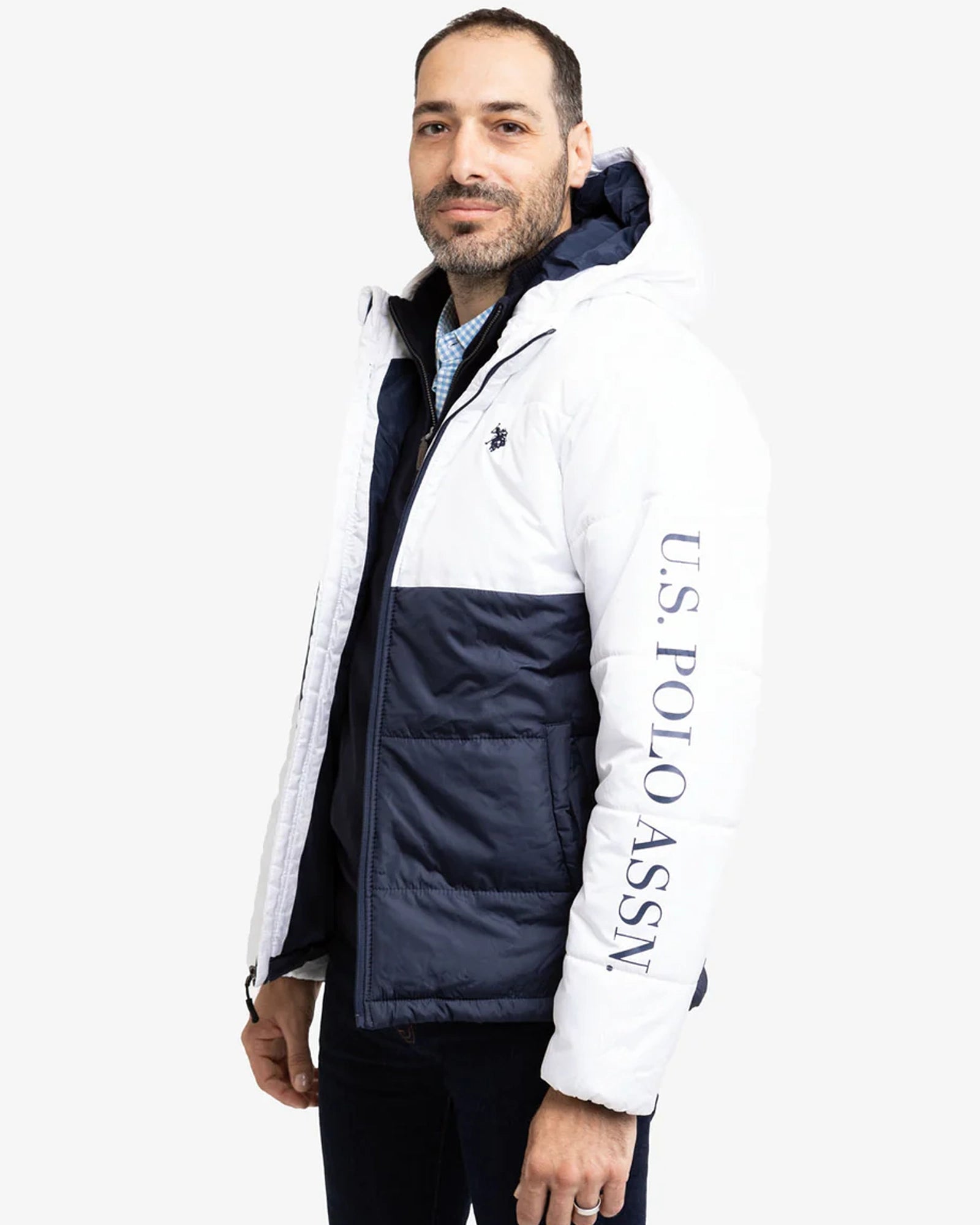 White-And-Navy-US-Polo-Puffer-Jacket