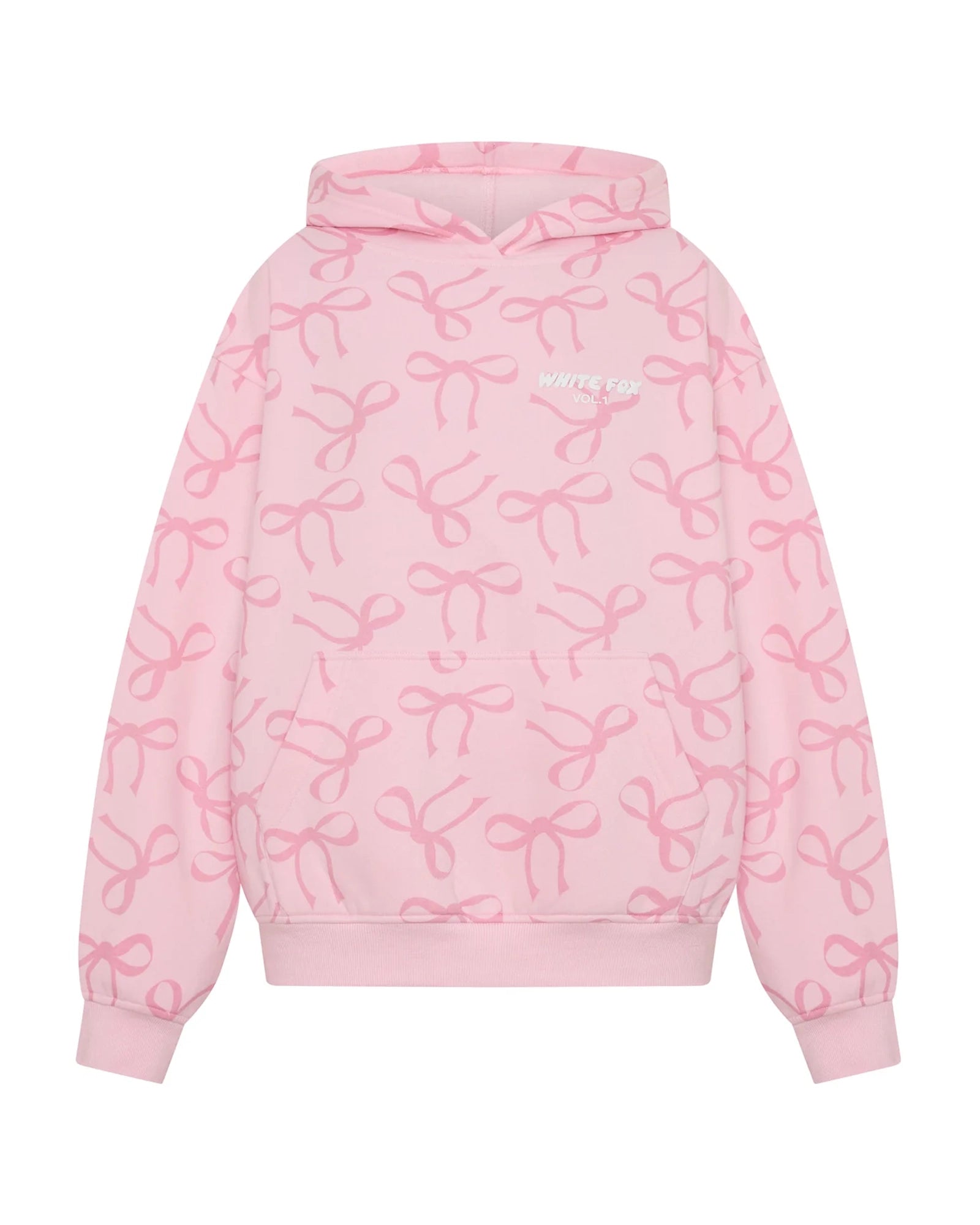 White-Fox-Bow-Pink-Hoodie-Womens