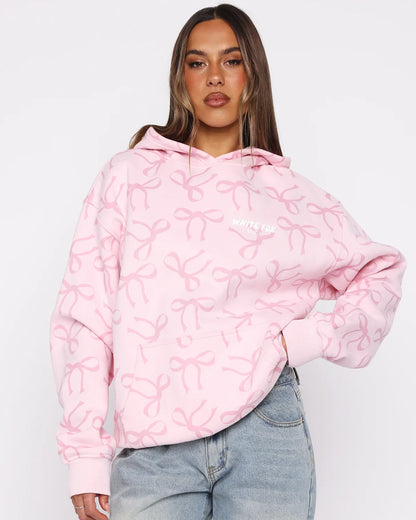 White-Fox-Bow-Pink-Hoodie