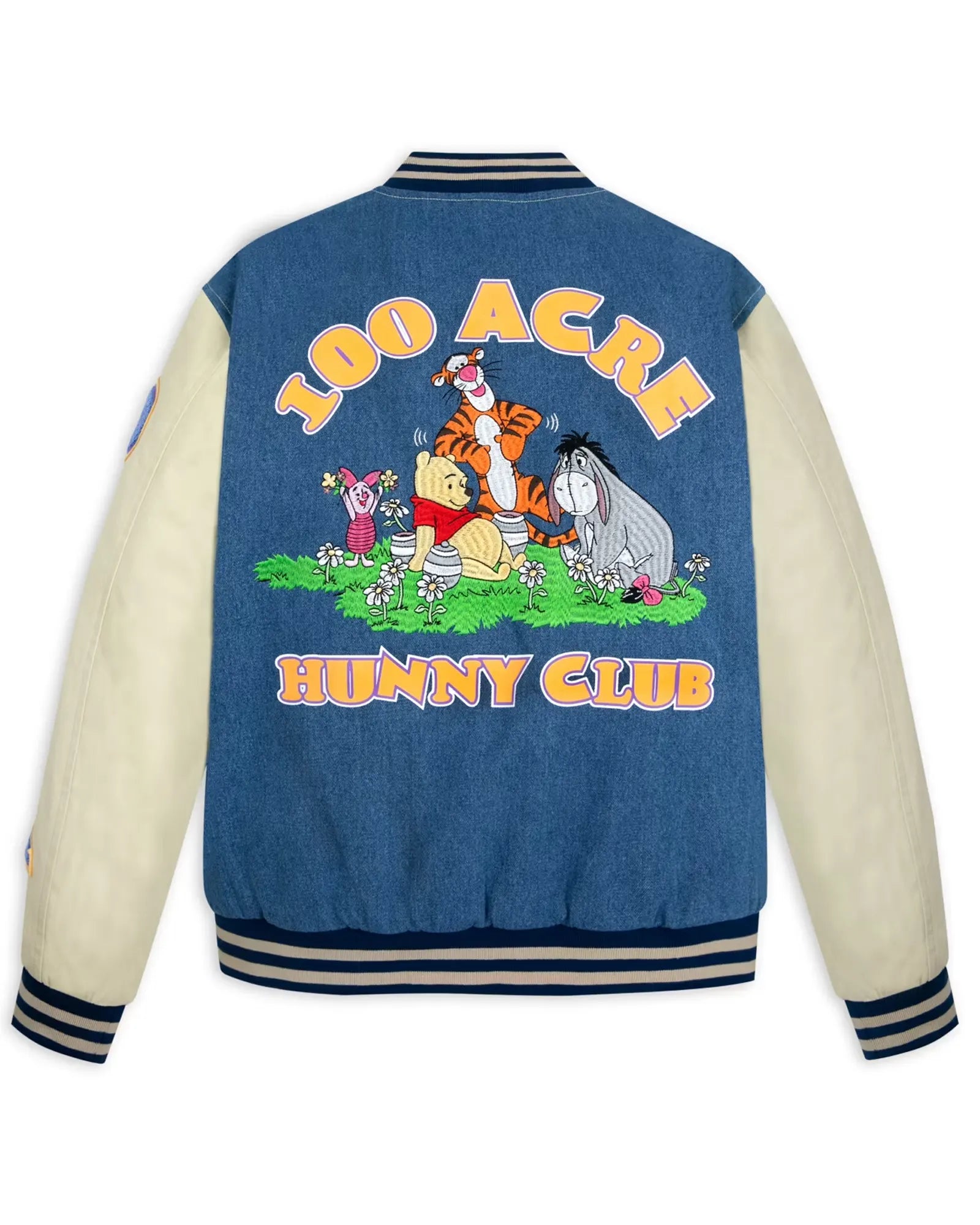 Winnie-The-Pooh-Denim-Varsity-Jacket
