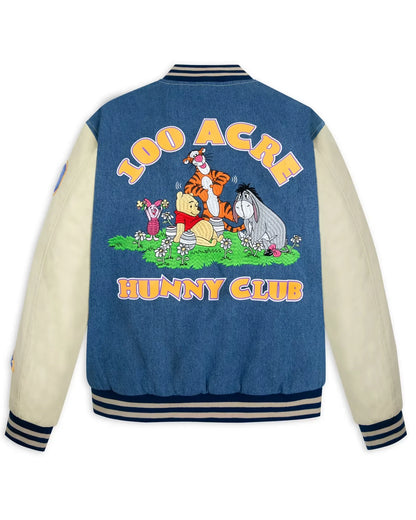 Winnie-The-Pooh-Denim-Varsity-Jacket