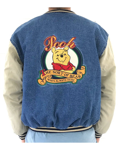 Winnie-The-Pooh-Varsity-Denim-Jacket