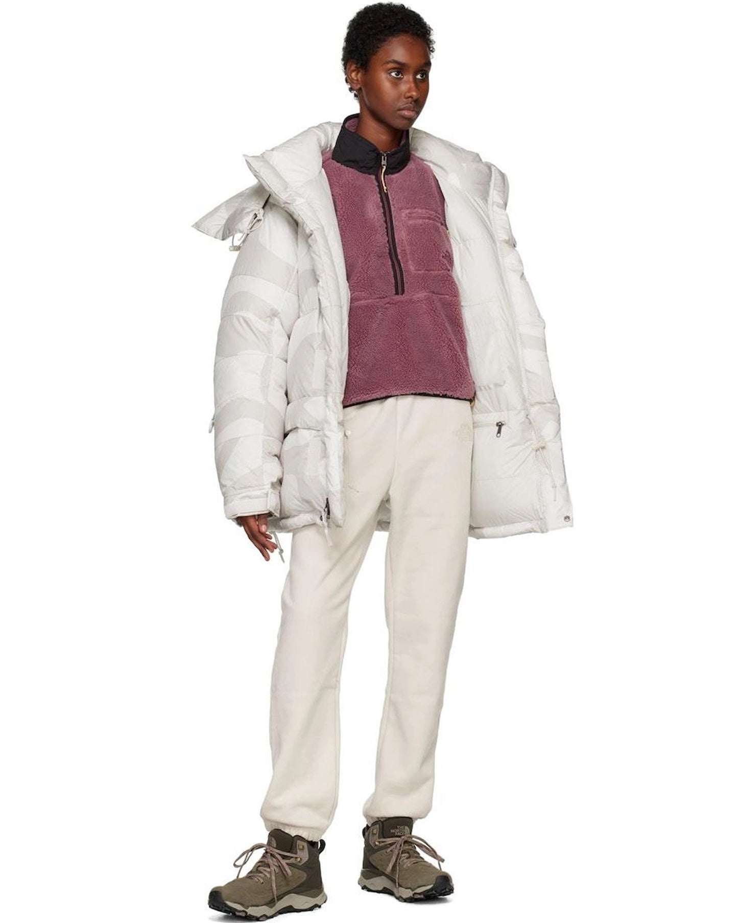 Womens-North-Face-X-Kaws-Jacket-White