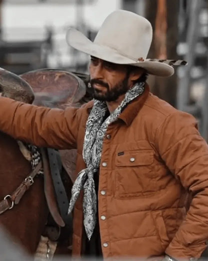 Yellowstone-S04-Walker-Puffer-Brown-Jacket