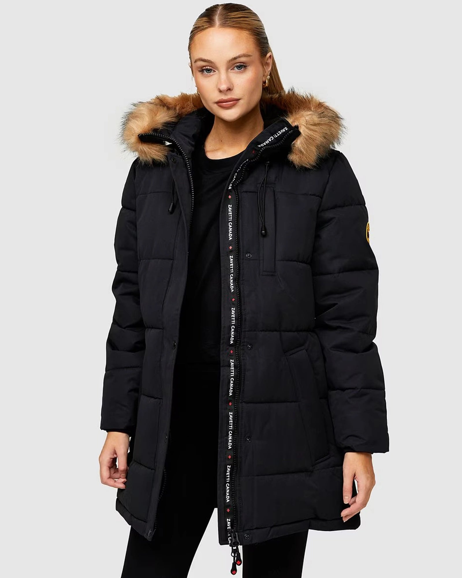 Zavetti-Canada-Womens-Goshawa-Puffer-Parka-Black-Jacket