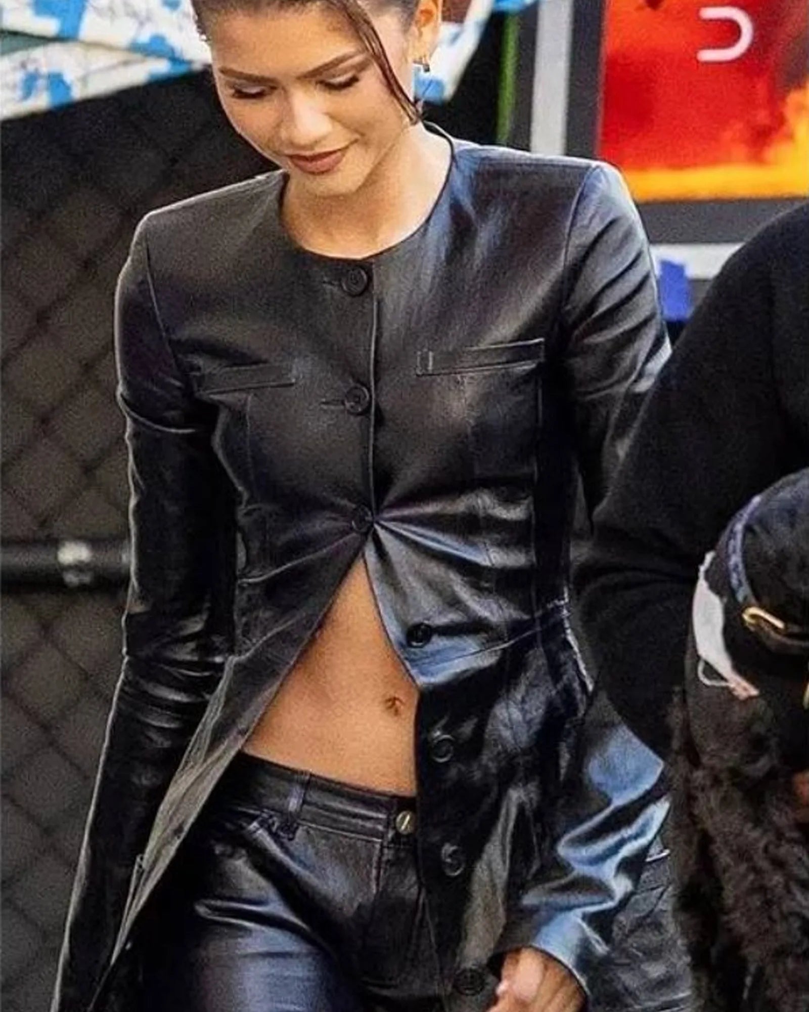 Zendaya-Leather-Jacket-Black