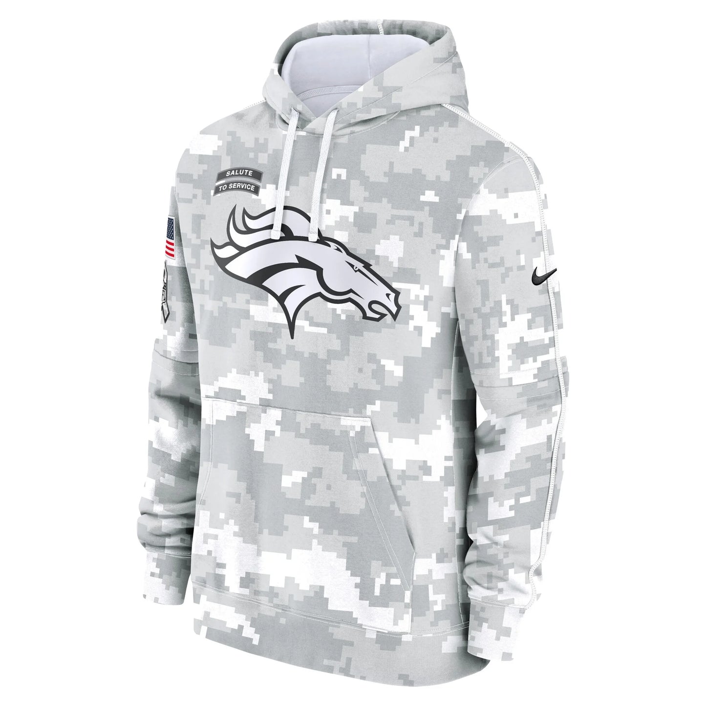 Denver Broncos Arctic Camo Salute to Service Hoodie