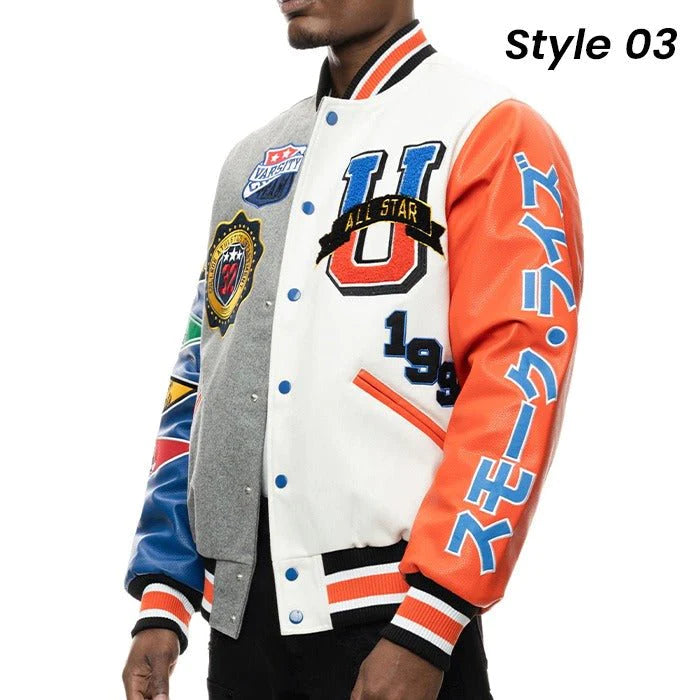 All Star Varsity Jacket Men, Multi