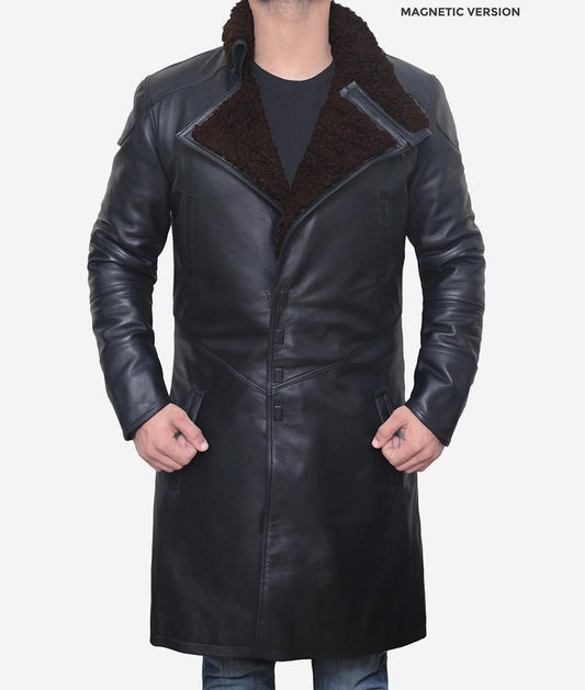 Winter Runner Coat, Shearling Jacket Men