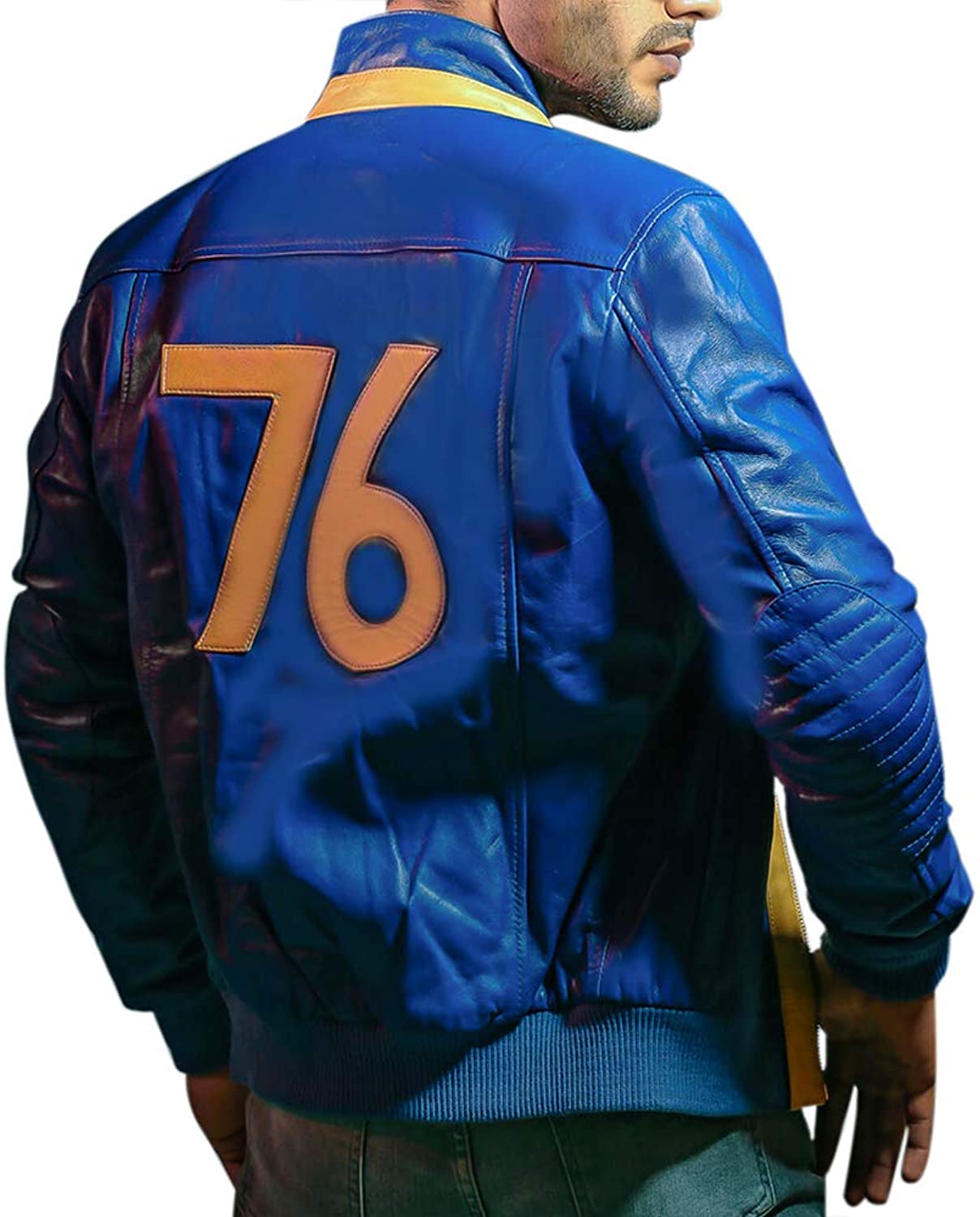 Vault Fallout 76 Leather Jacket Men