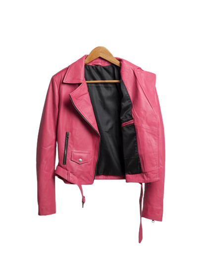 Halloween Jacket - Barbie Girl Pink Leather Jacket