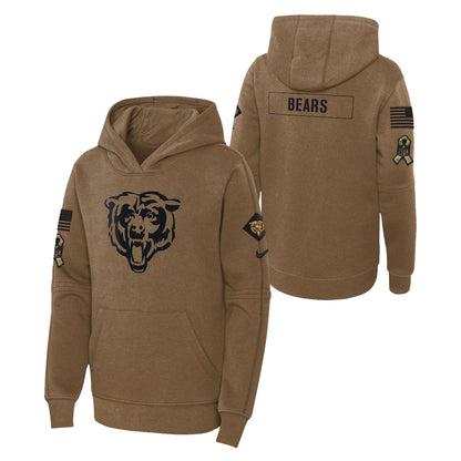 chicago bears salute to service therma hoodie