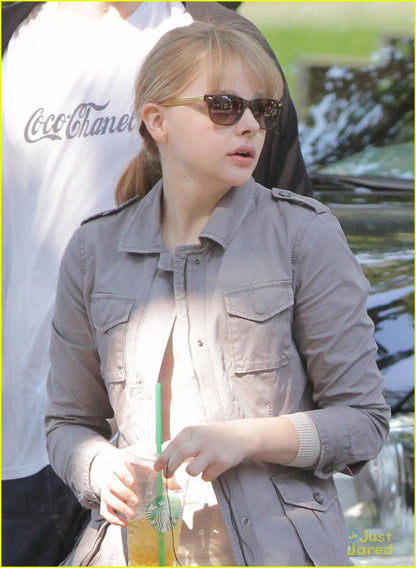 Kick-Ass 2 Chloë Grace Moretz Grey Jacket