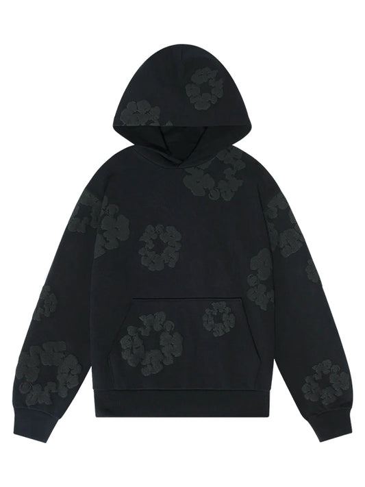 Denim Tear Mono Cotton Wreath Hoodie