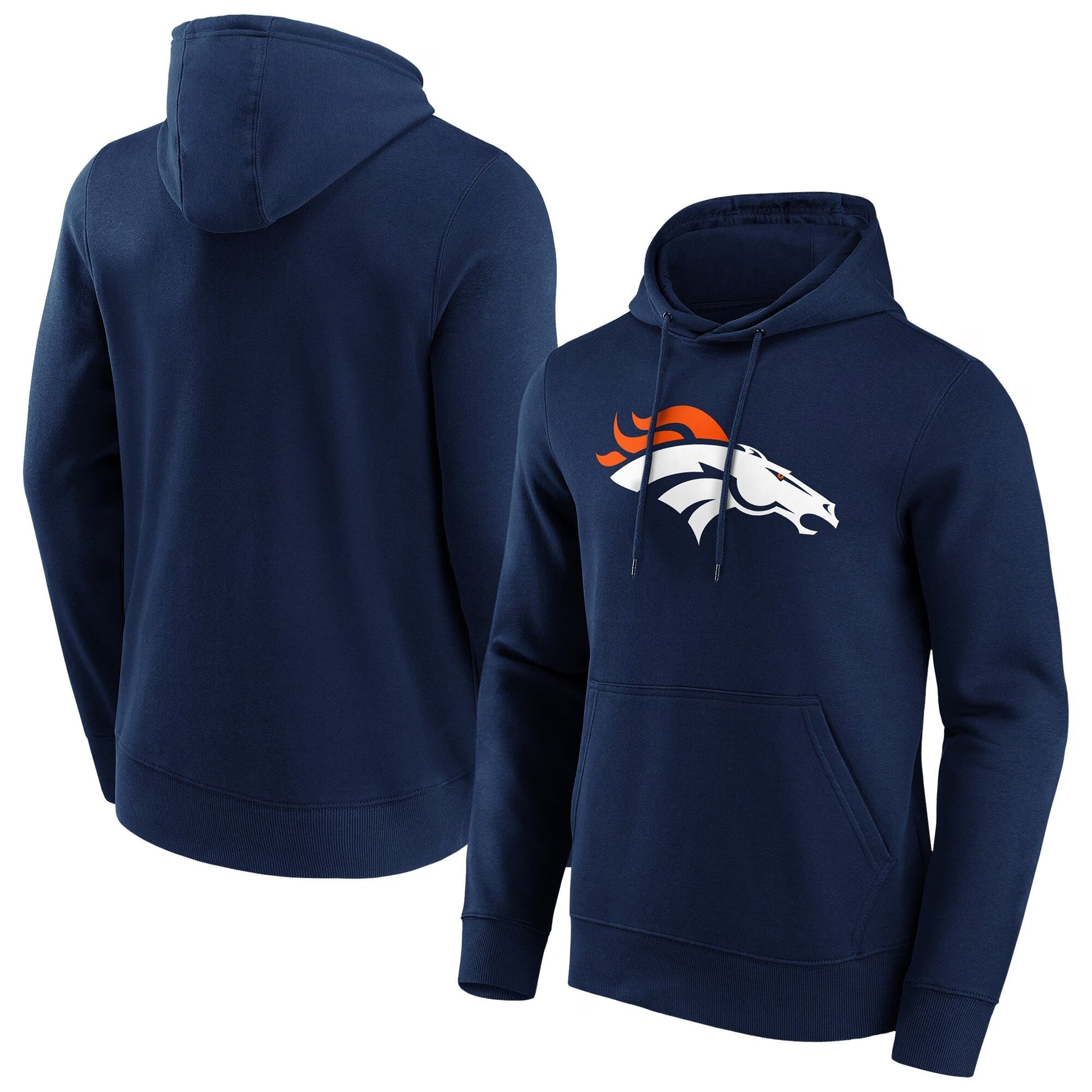 denver broncos alternate colour logo hoodie men