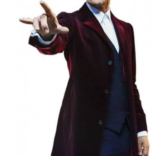 Peter Capaldi Doctor Who Maroon Coat