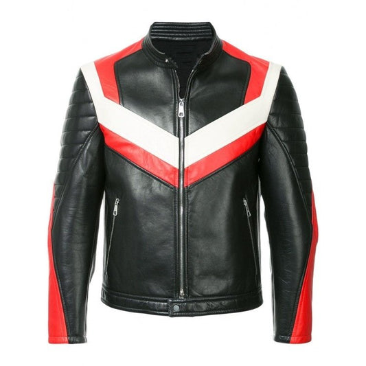 Halloween Jacket - Lorenzeo Men’s Black Leather Jacket