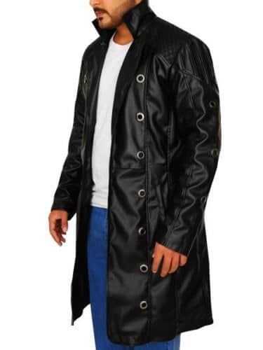 Halloween Jacket - Pitch Leather Movie Jacket Men Black