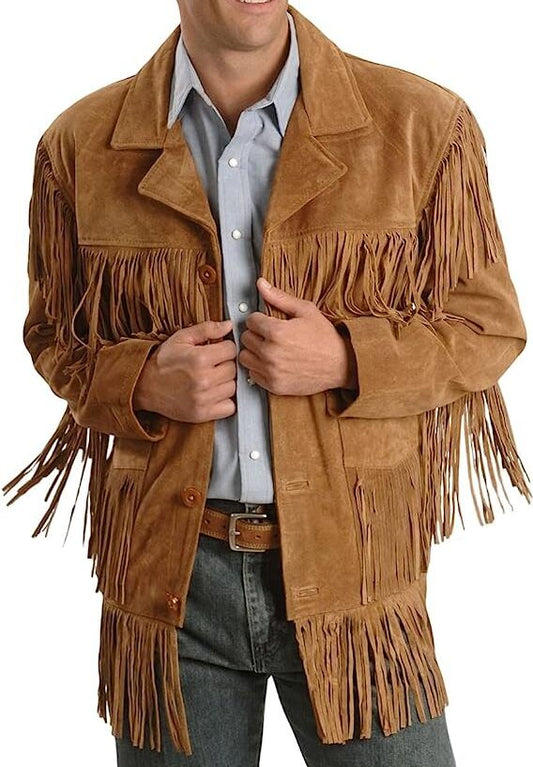 Traditional Cowboy Western Fringe Jacket