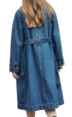 Denim Trench Coat Women - Zing Apparel