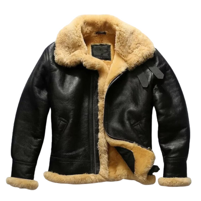 Flight Pilot Shearling Leather Jacket