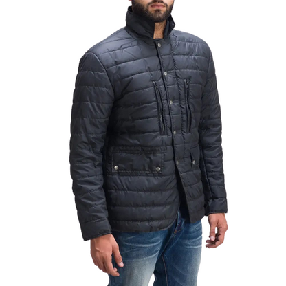 Bo Windbreaker Quilted Puffer Jacket Men