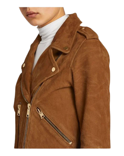 AllSaints Suede Jacket Women, Brown