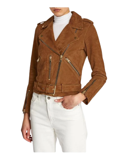 AllSaints Suede Jacket Women, Brown