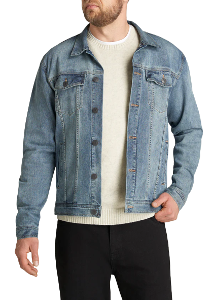 Men's Denim Sherpa Tall Jacket