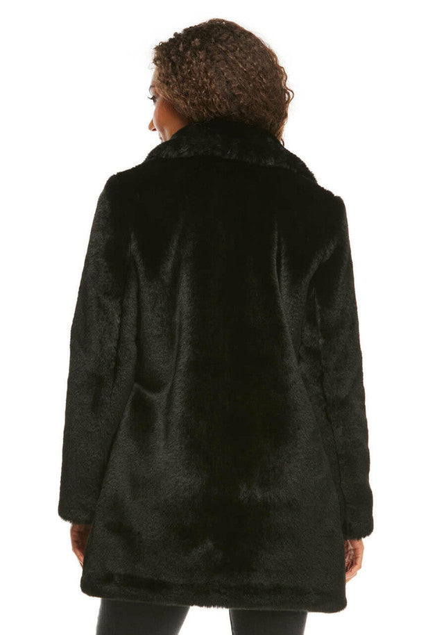 Donna Black Mink Fur Cozy Jacket