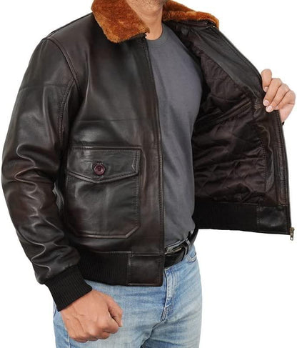 Flight Pilot British Bomber Jacket Men