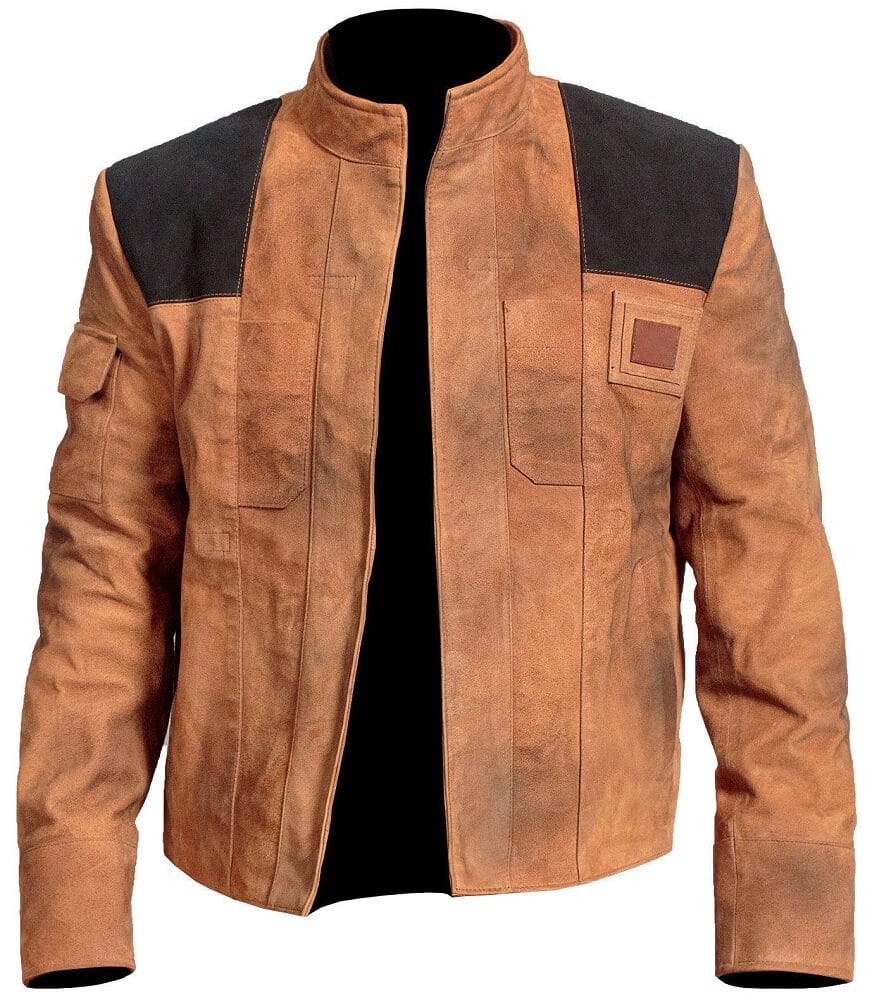 Han Solo Star Movie Jacket, Brown Leather